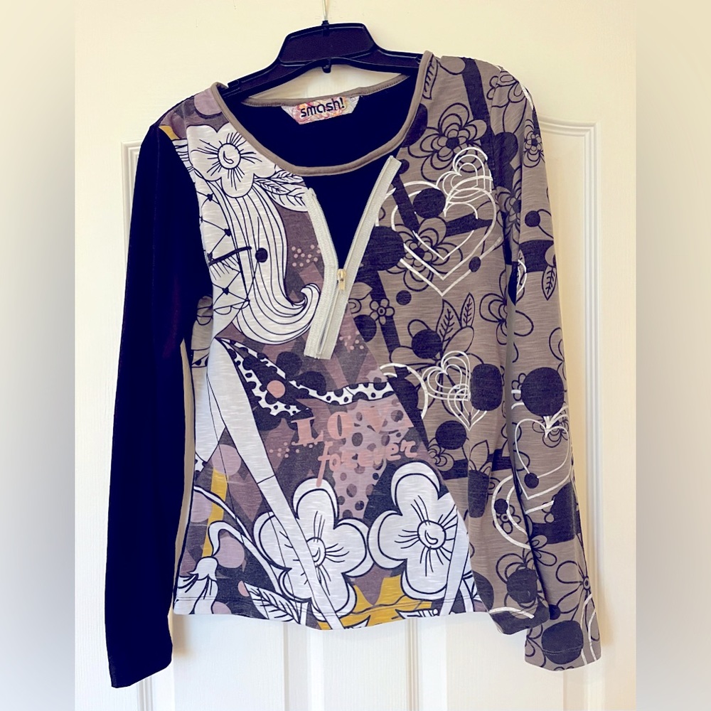 Floral Graphic Long Sleeved Shirt